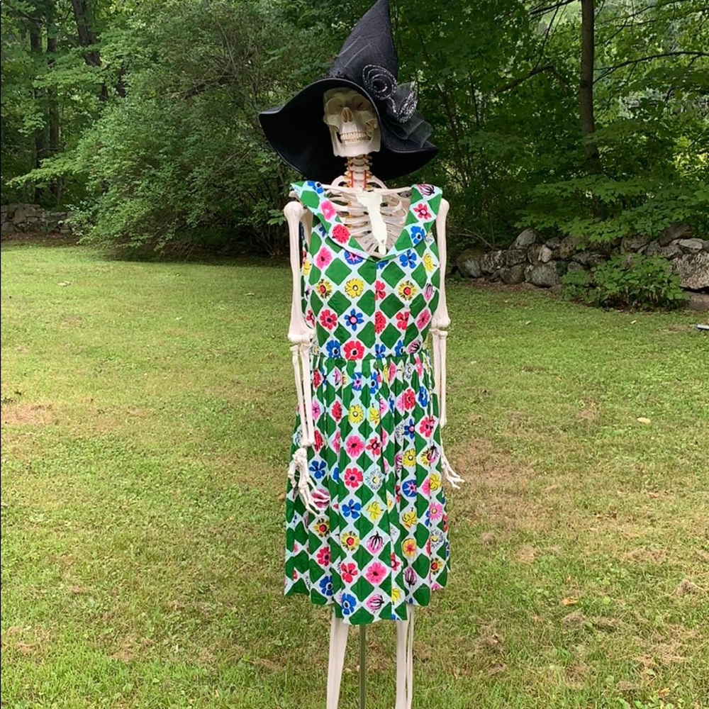 Modcloth Emily & Fin Vim Cotton A-Line Dress Med